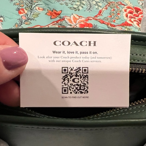 NWT Coach Green Swing Shoulder Bag - Picture 7 of 11